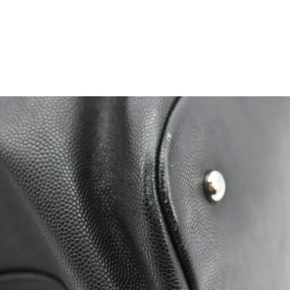 CHANEL  Coco Eyelets Large Leather Shopping Tote Shoulder Black - Picture 8 of 16